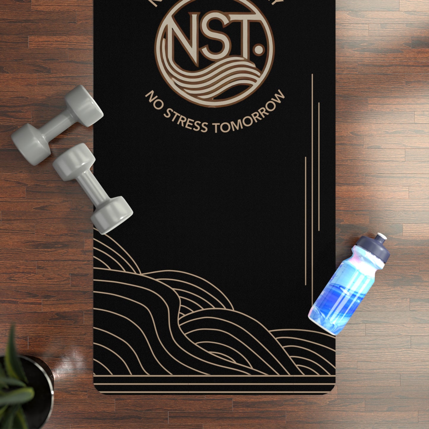 NST Clothing Signature Logo Rubber Yoga Mat