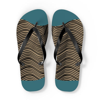 NST Clothing Signature Flip Flops in Ocean Blue