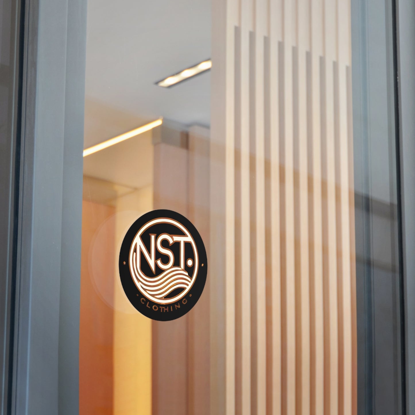 NST Clothing Signature Logo Round Vinyl Sticker