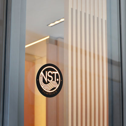 NST Clothing Signature Logo Round Vinyl Sticker