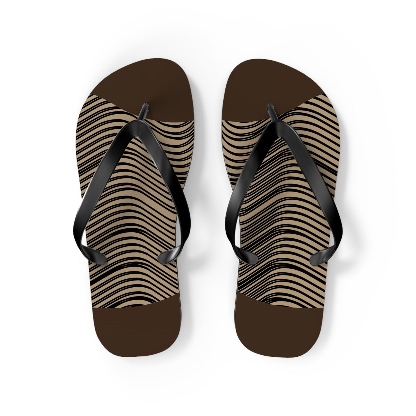 NST Clothing Signature Flip Flops in Dark Brown