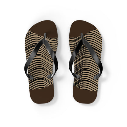 NST Clothing Signature Flip Flops in Dark Brown