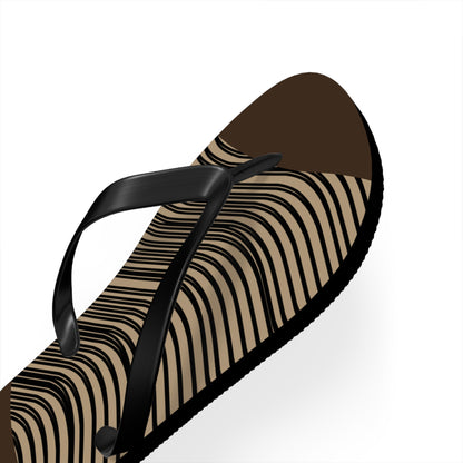 NST Clothing Signature Flip Flops in Dark Brown