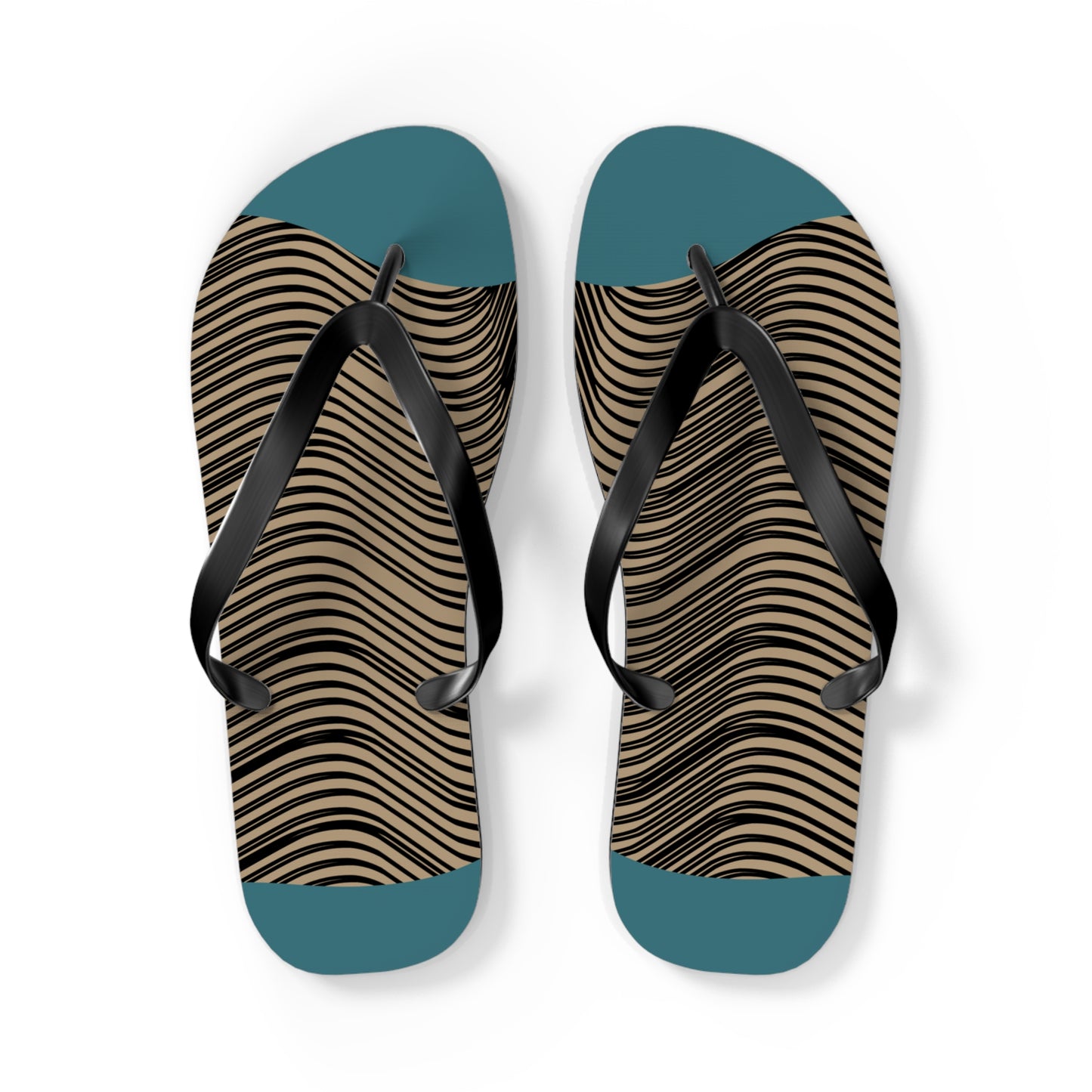 NST Clothing Signature Flip Flops in Ocean Blue