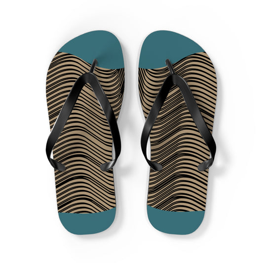 NST Clothing Signature Flip Flops in Ocean Blue