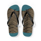 NST Clothing Signature Flip Flops in Ocean Blue