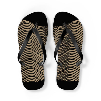 NST Clothing Signature Flip Flops in Black