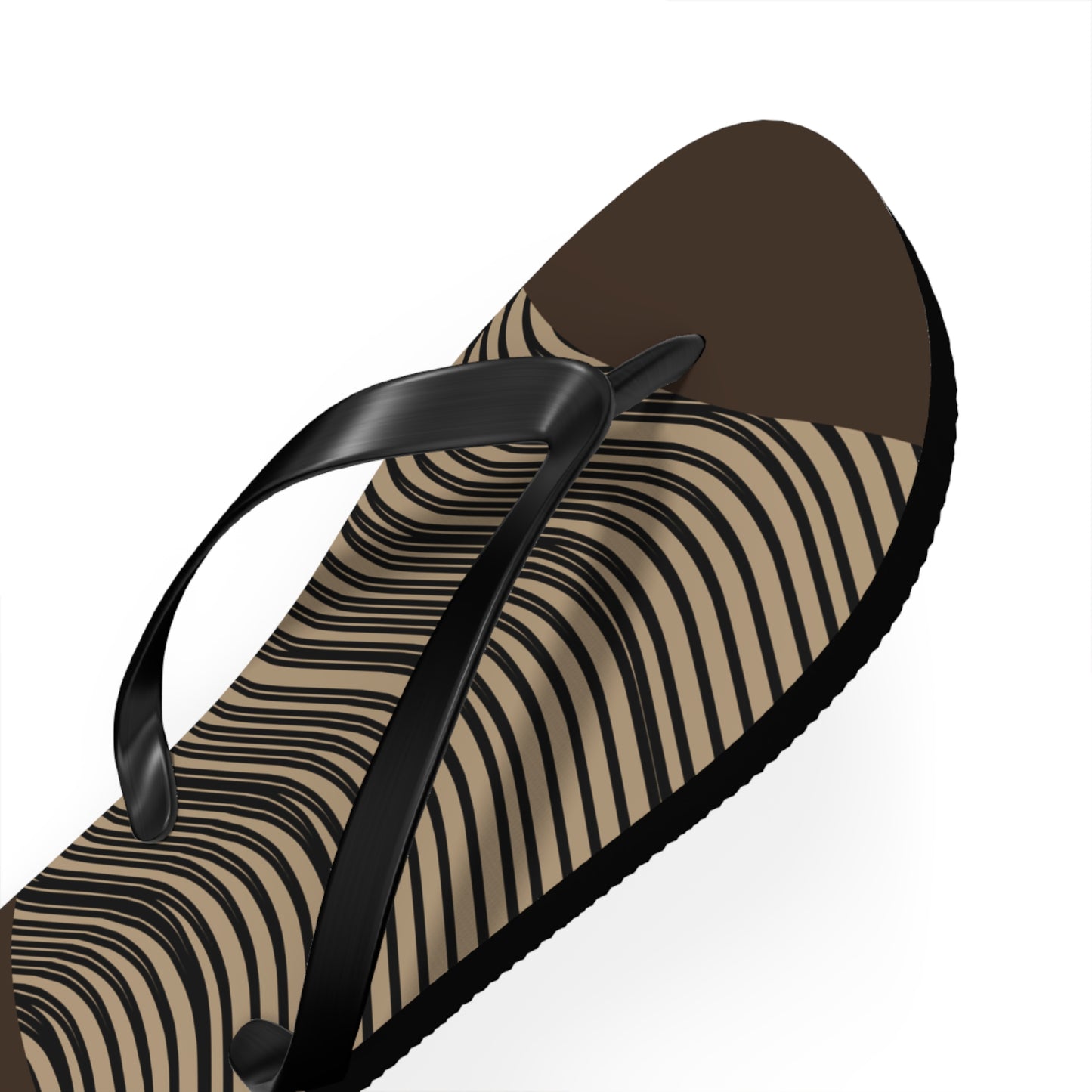 NST Clothing Signature Flip Flops in Dark Brown