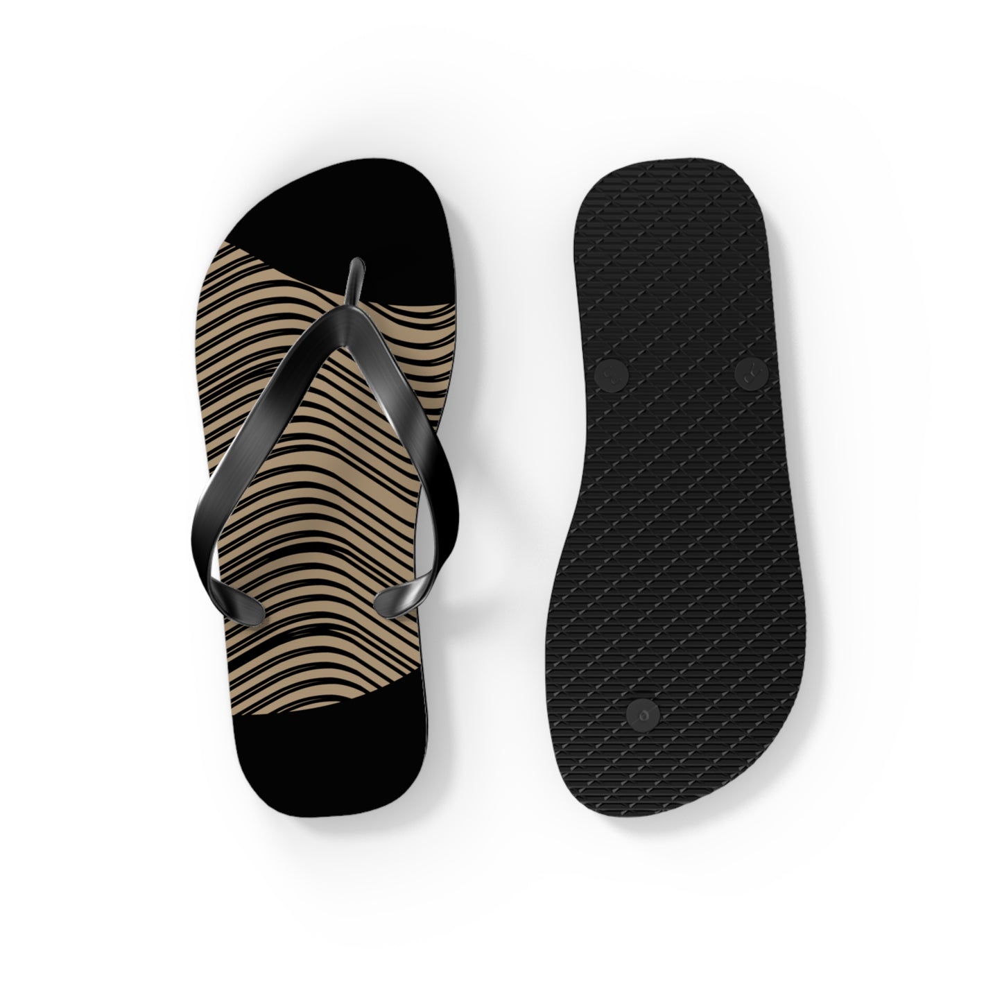 NST Clothing Signature Flip Flops in Black