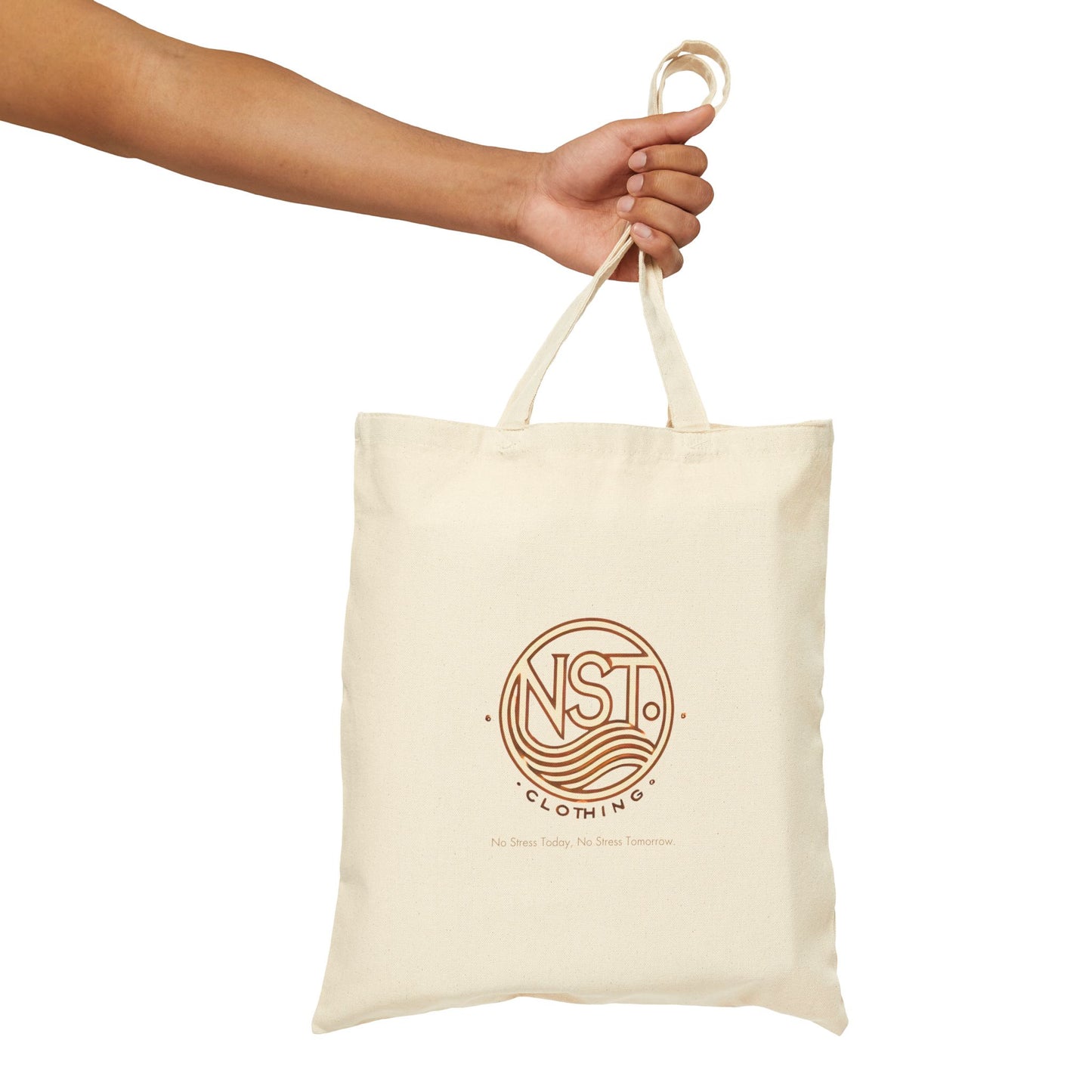 NST Clothing Signature Logo Cotton Canvas Tote Bag