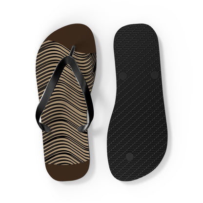 NST Clothing Signature Flip Flops in Dark Brown