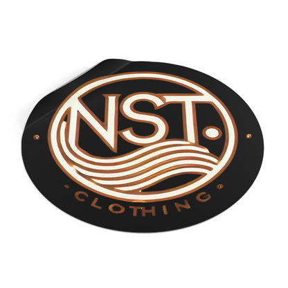 NST Clothing Signature Logo Round Vinyl Sticker