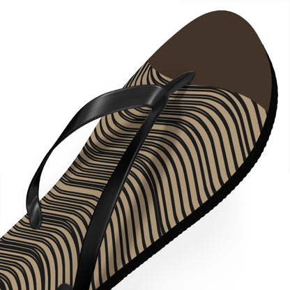 NST Clothing Signature Flip Flops in Dark Brown