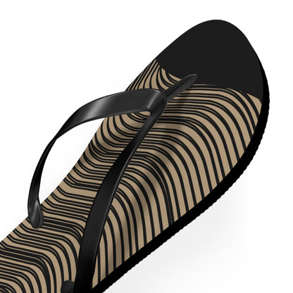 NST Clothing Signature Flip Flops in Black