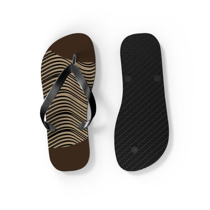 NST Clothing Signature Flip Flops in Dark Brown