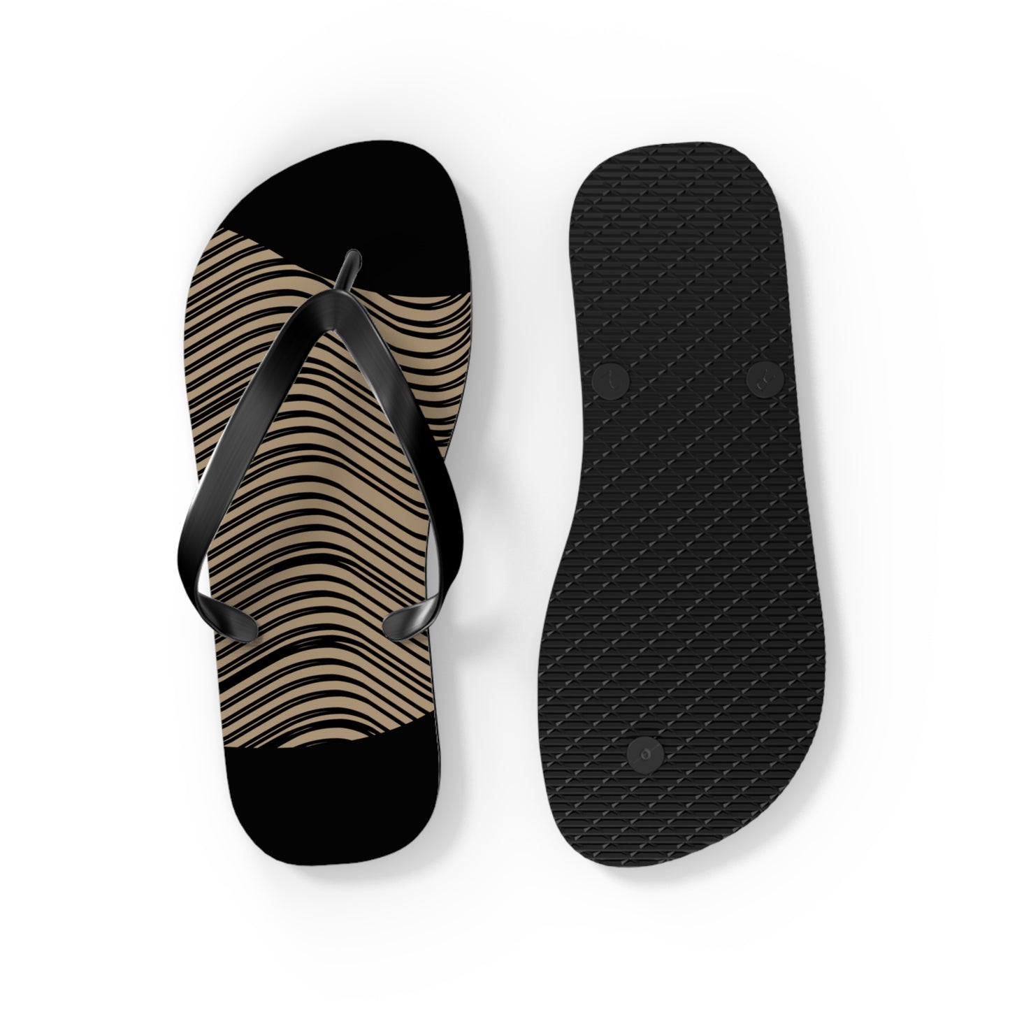 NST Clothing Signature Flip Flops in Black