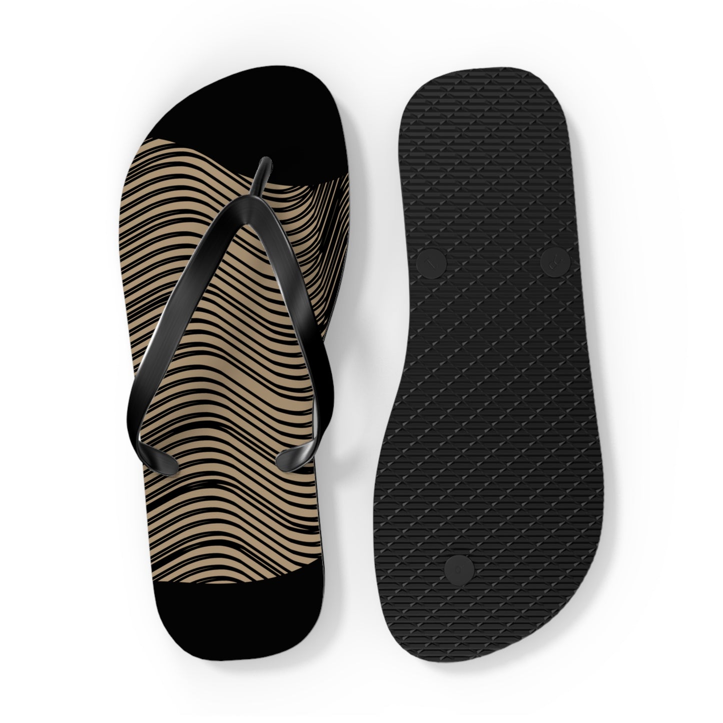 NST Clothing Signature Flip Flops in Black