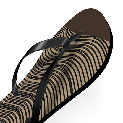 NST Clothing Signature Flip Flops in Dark Brown