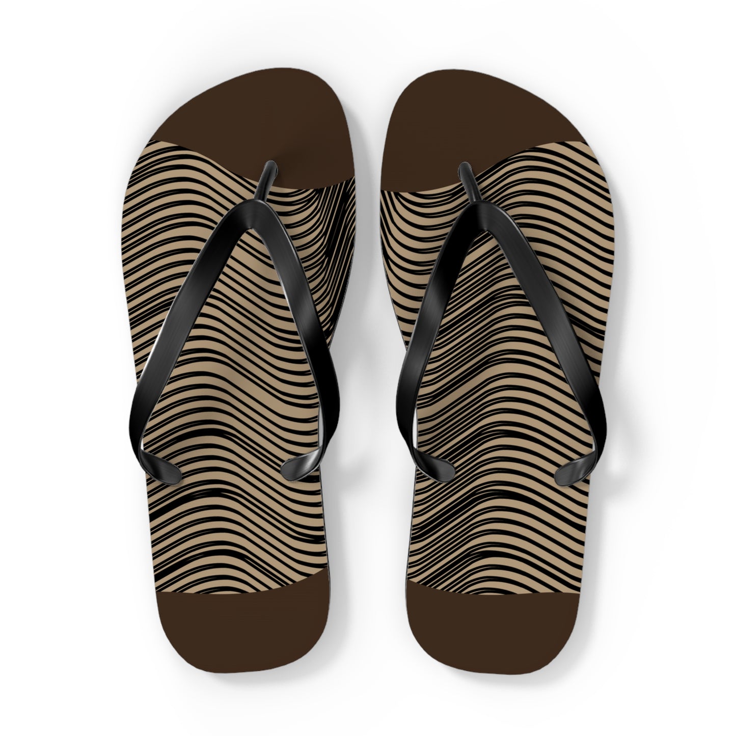 NST Clothing Signature Flip Flops in Dark Brown