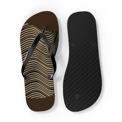 NST Clothing Signature Flip Flops in Dark Brown