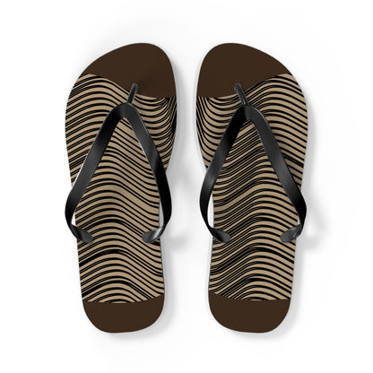 NST Clothing Signature Flip Flops in Dark Brown