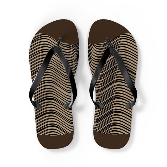 NST Clothing Signature Flip Flops in Dark Brown