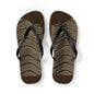 NST Clothing Signature Flip Flops in Dark Brown